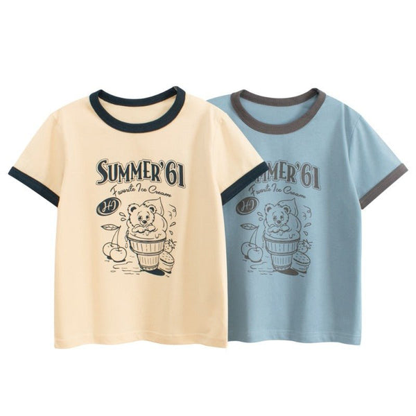 Toddler/Kid Girl Favorite Ice Cream Print T-shirt