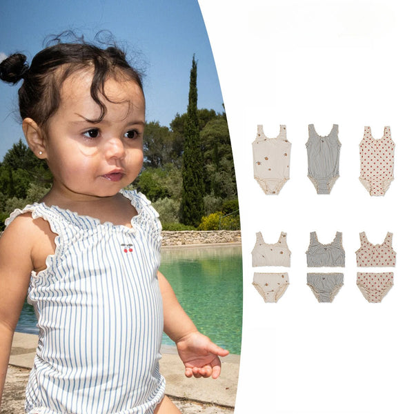 Baby Girl's Sleeveless Fashion Design Swimsuit (6 Designs)