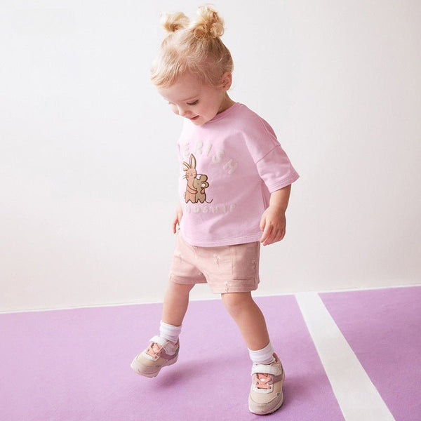 Toddler/Kid Girl Cherish Friendship Design T-Shirt and Shorts Set