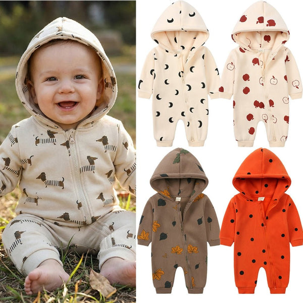 Baby Adorable Animal and Cartoon Print Design Jumpsuit (5 Designs)