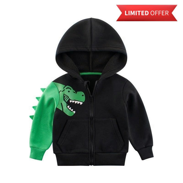 Toddler Boy 3D Cartoon Dinosaur Design Jacket