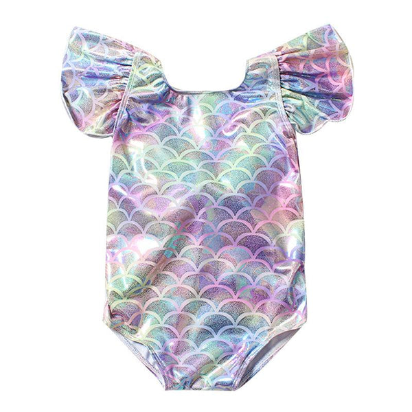 Toddler/Kid Girl's 3-Piece Little Mermaid Swimsuit Set