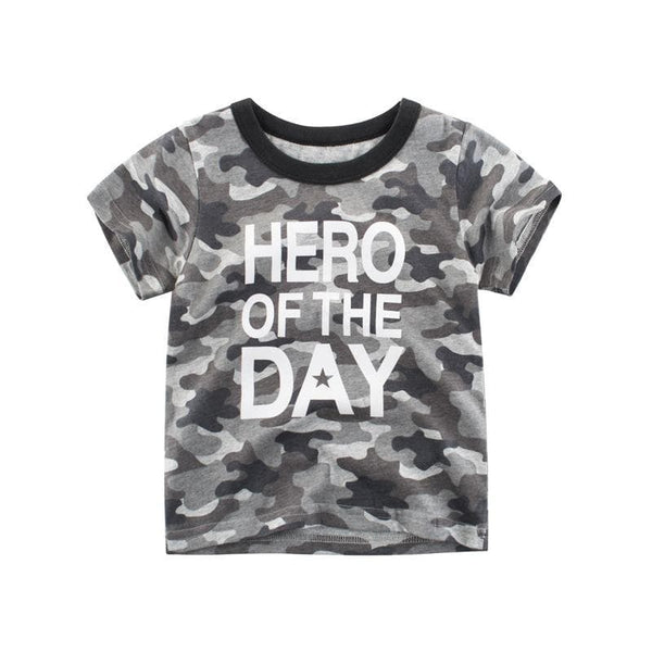 Toddler Boy's Short Sleeve Casual Letter Tee