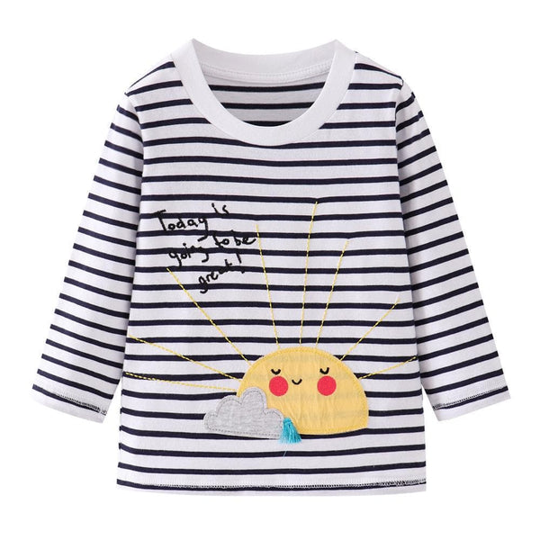 Toddler/Kid Girl's Casual Long-sleeve T-shirt