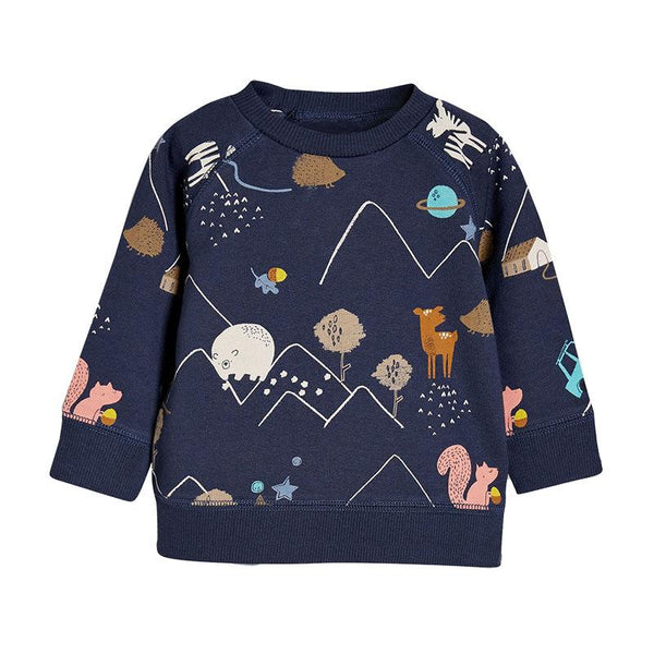 Trendy Toddler Long Sleeve Animal Print Sweatshirt