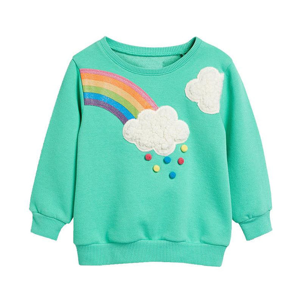 Toddler/Kid Girl's Rainbow Print Sweatshirt