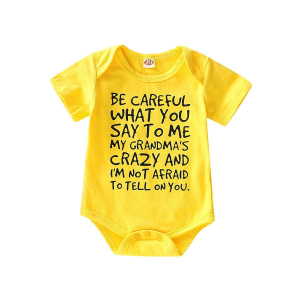 Baby Boy / Girl's Comfy Daily Letter Romper