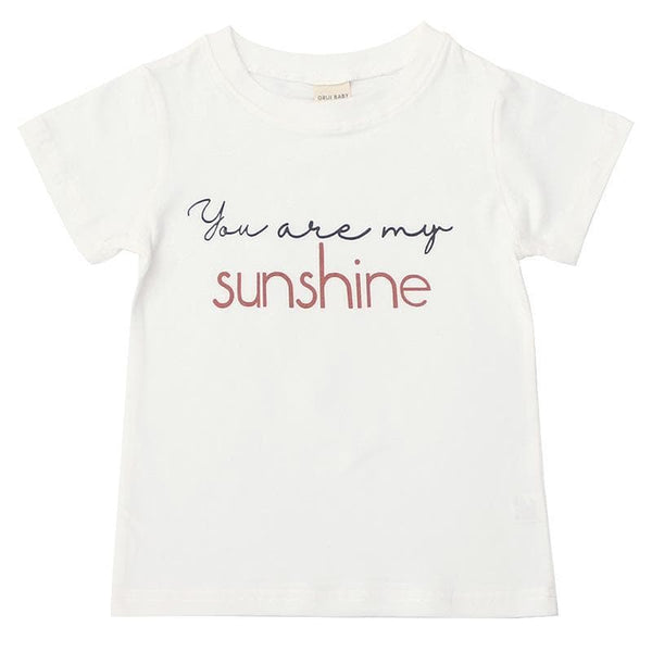 Toddler/Kid You Are My Sunshine Letter Print T-shirt