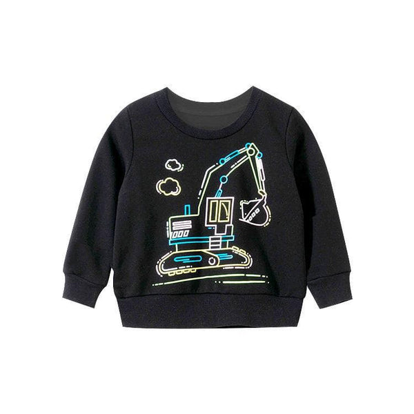 Toddler/Kid Cool Vehicle Casual Sweatshirt