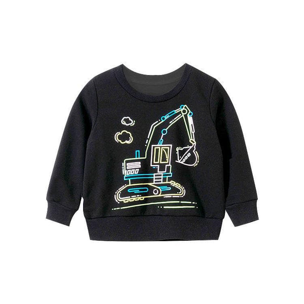 Baby Casual Vehicle Long-sleeve Pullovers