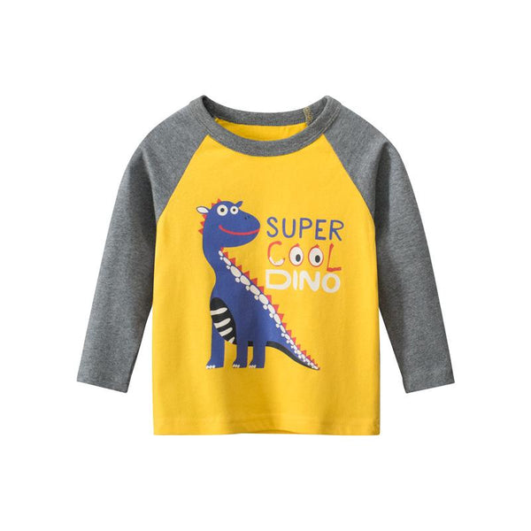 Boys 'Dinosaur' Pattern Long Sleeve T-shirt
