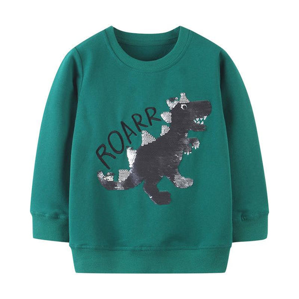Toddler/Kid Boy's Dinosaur Print Sweatshirt