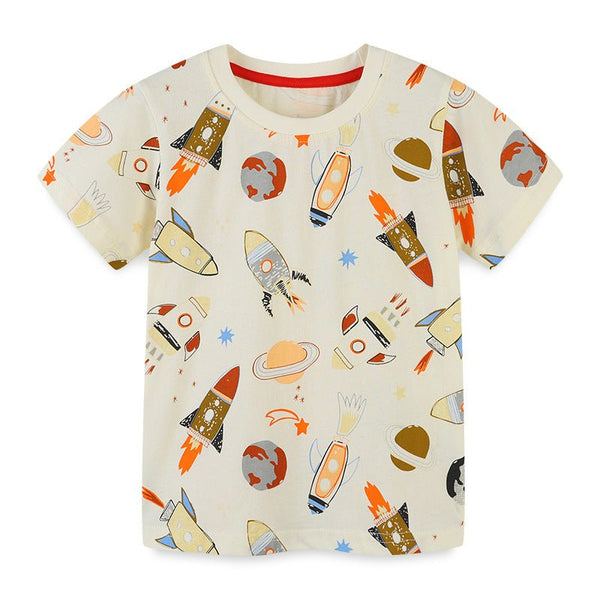 Toddler/Kid Boy Rocket and Planets T-shirt