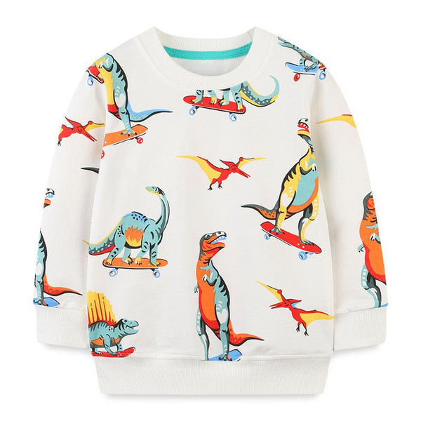 Premium Toddler Dinosaur Print Sweatshirt