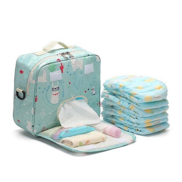 Waterproof Portable Cartoon Print Diaper Bag