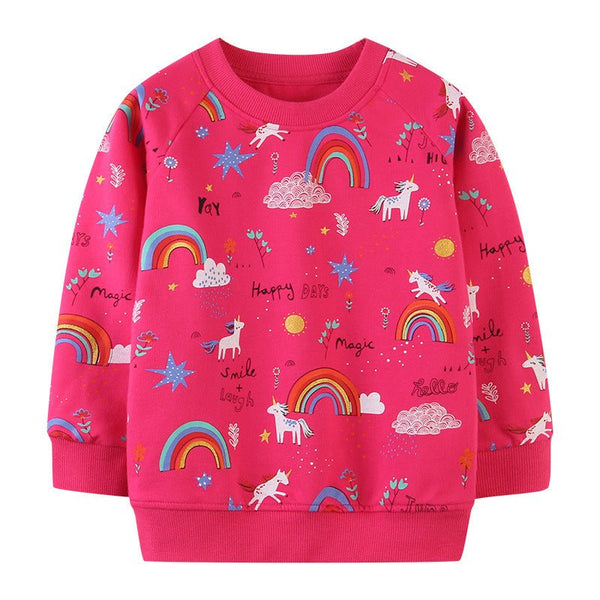 Toddler/Kid Girl's Unicorns and Rainbows Magic Sweatshirt