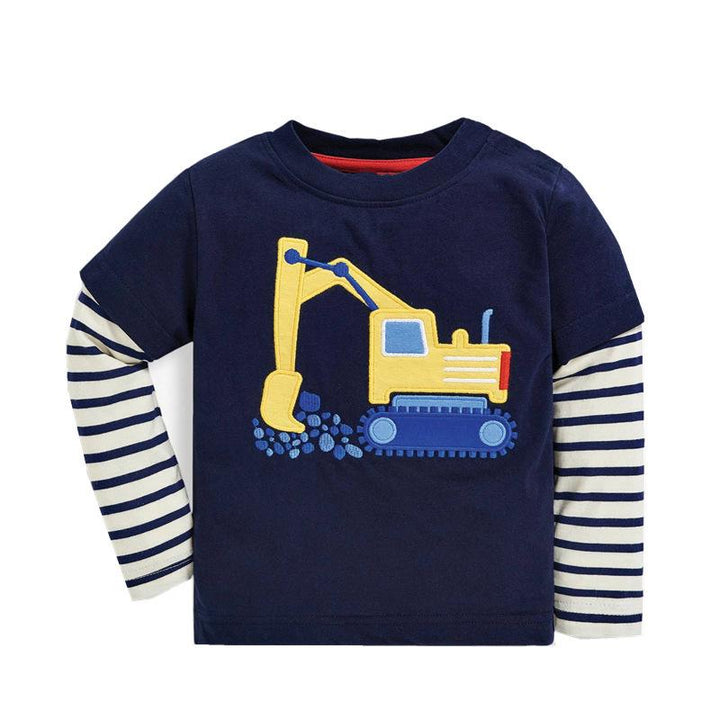 Long-Sleeve Truck Print T-shirt for Toddler Boys – Kidsyard Greenland