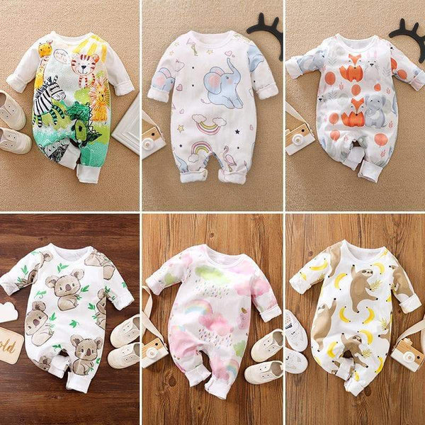 Baby Animals Print Jumpsuit (4 Designs)