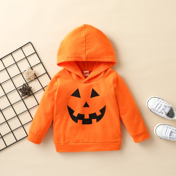 Toddler Festive Halloween Pumpkin Design Hoodie