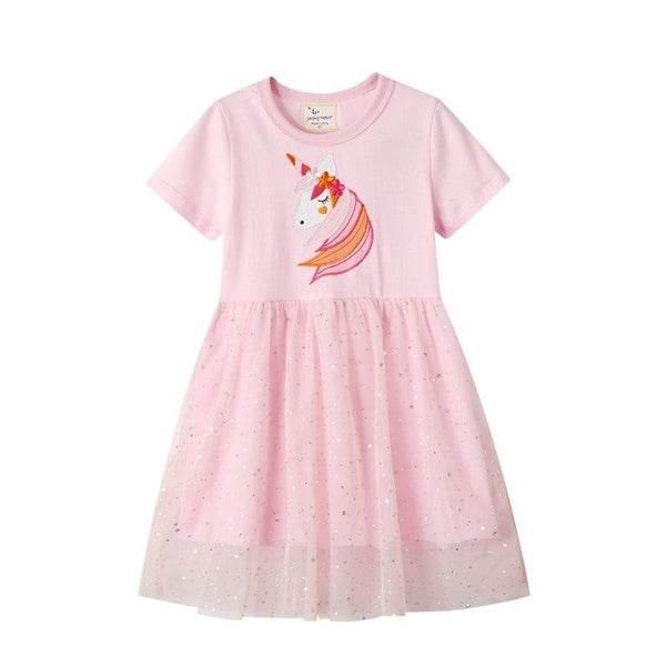 Toddler/Kid Girl's Pink Casual Dress for Summer