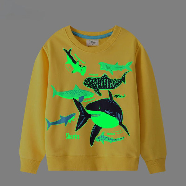 Toddler/Kid Boy Glow in the Dark Sharks Sweatshirt