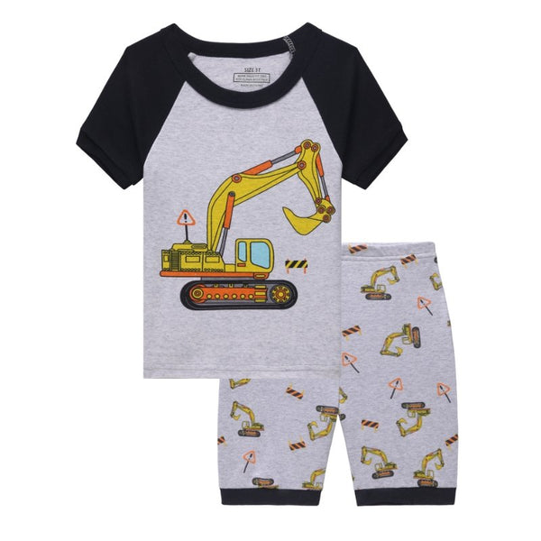 Toddler/Kid Boy Excavator T-shirt & Pants Set