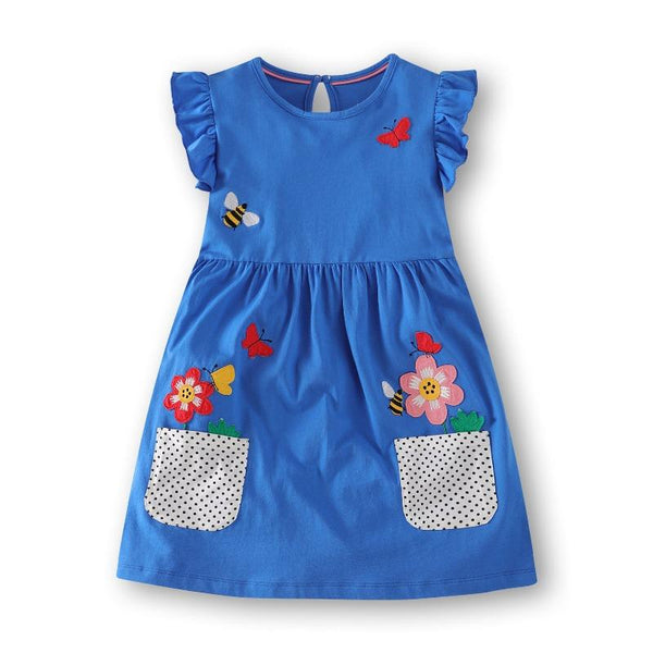 Summer Floral Dress for Toddler/Kid Girls