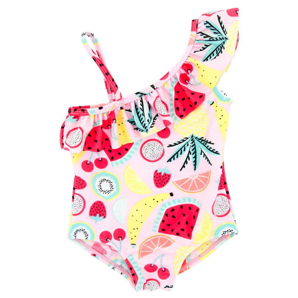 Summer Fruit Pattern Swimwear for Baby Girls