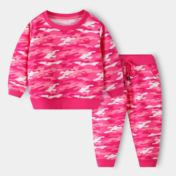Toddler Girl's Casual Sweatshirt with Pants Set