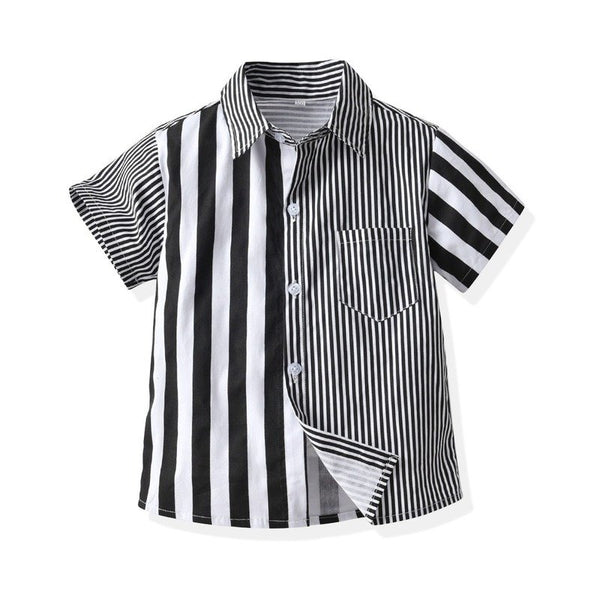 Toddler/Kid Boy's Stripes Fashion Dress Shirt