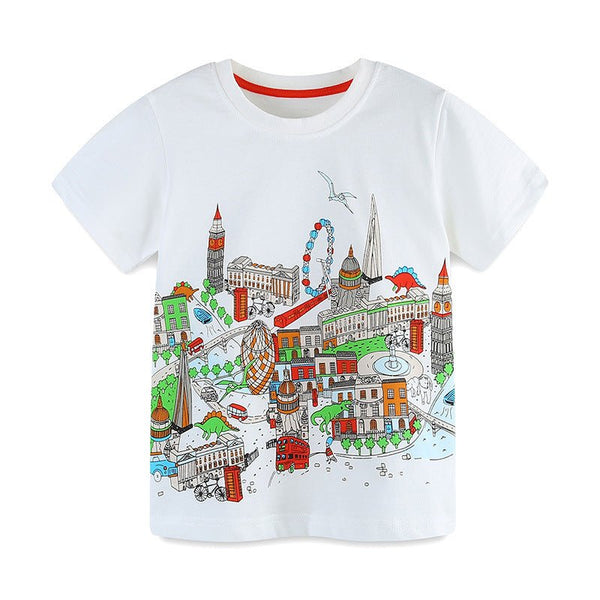 Toddler/Kid's Cartoon Fantasy-land Design T-Shirt