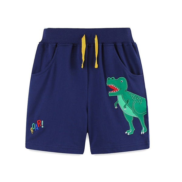 Toddler/Kid Boys Green Dino Design Shorts