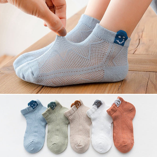 Baby/Toddler Rainbow/Happy Face 5 Pair Socks