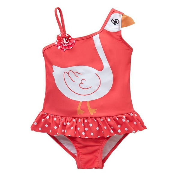 One-Piece Pink Swimsuit for Toddler/Kid Girls