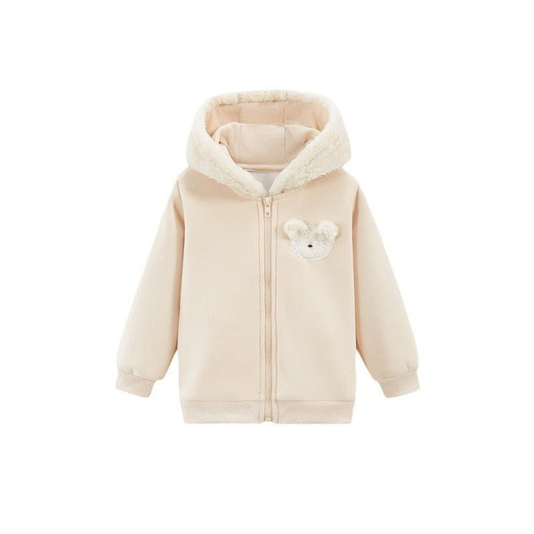 Toddler/Kid Girl's Cotton Bear Hooded Jacket for Winter