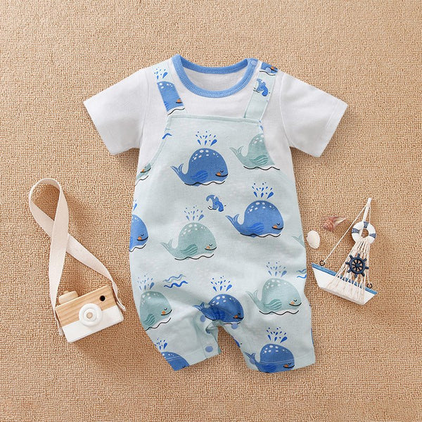 Baby Cartoon Prints Jumpsuit (4 Designs)