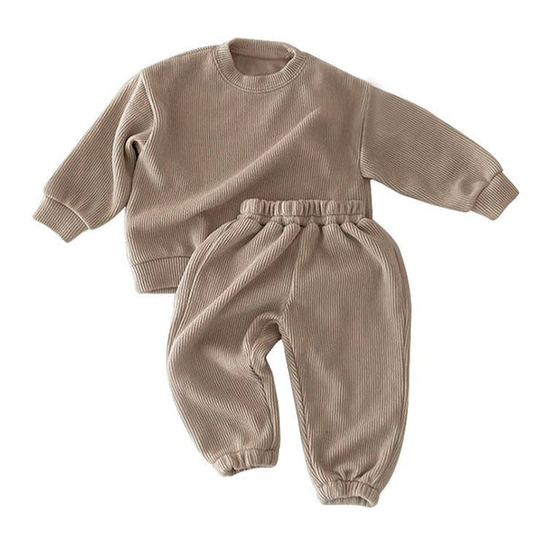 Baby/Toddler Corduroy Matching Sweatshirt and Pants Set (6 Colors)