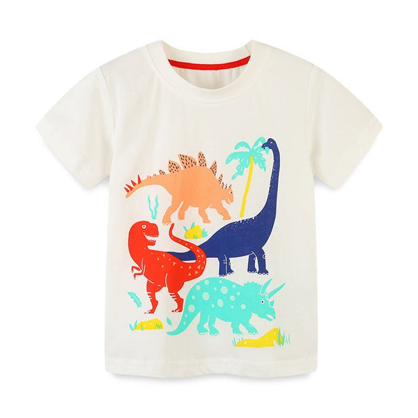 Toddler/Kid Multi-Color Dinosaurs Print T-shirt