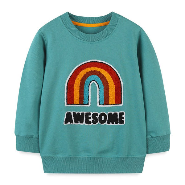 Premium Toddler/Kid's Rainbow Design Sweatshirt