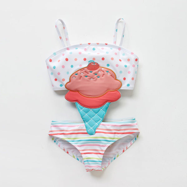 Baby/Toddler Girl's Ice Cream Design One-piece Swimsuit