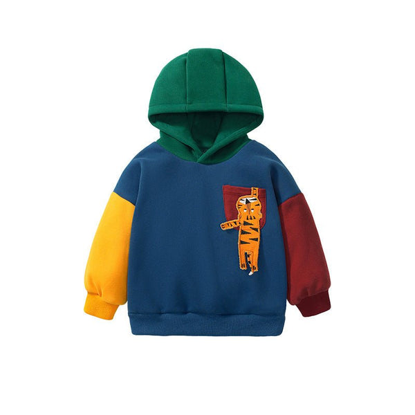 Toddler/Kid's Cartoon Tige Embroidery Long Sleeve Sweatshirt