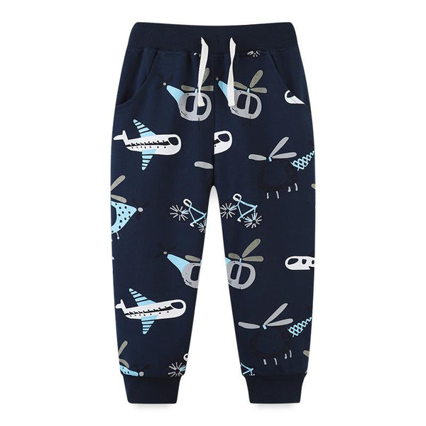 Premium Toddler Boy's Airplane Print Pants