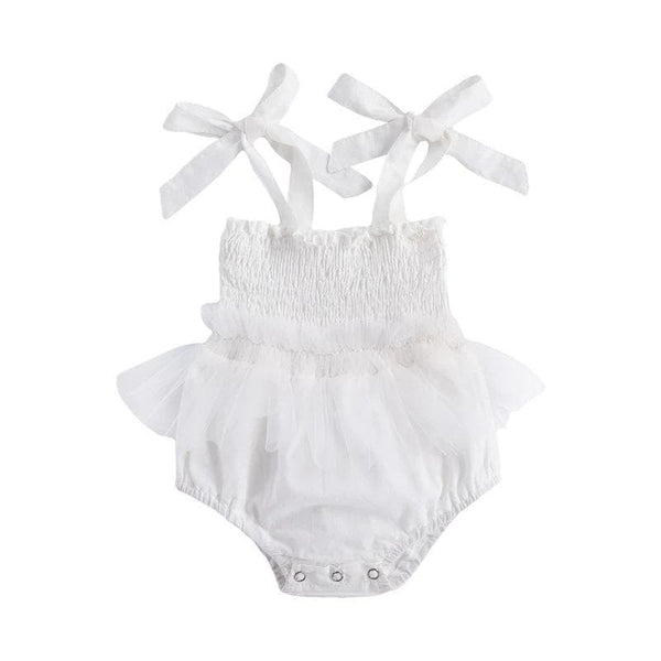 Baby Girl's Cute Pink/White One-Piece Swimwear