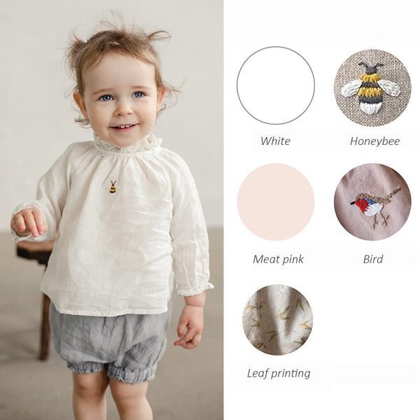 Baby/Toddler Girl Cute Mix Print Dress Shirts (3 Designs)