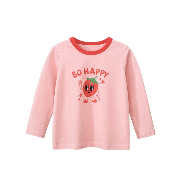 Toddler/Kid Happy Strawberry Long Sleeve Shirt