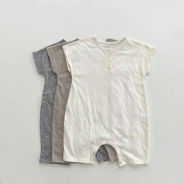 Baby's Cotton Casual Jumpsuit (3 Colors)