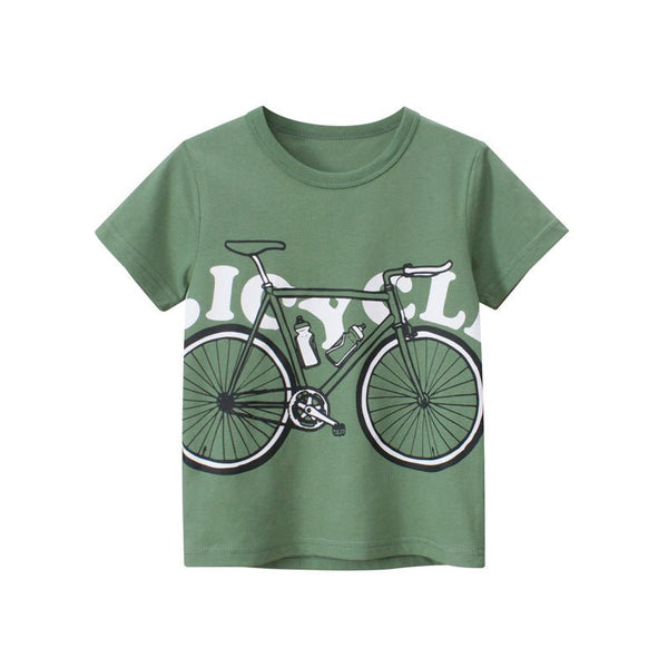 Toddler/Kid Bicycle Print Casual T-shirt