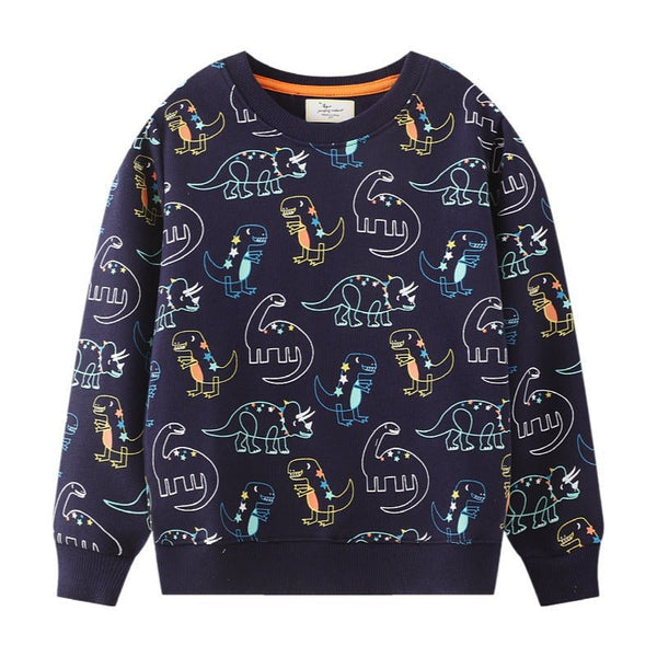 Toddler/Kid Boy's All-over Dinosaur Print Sweatshirt