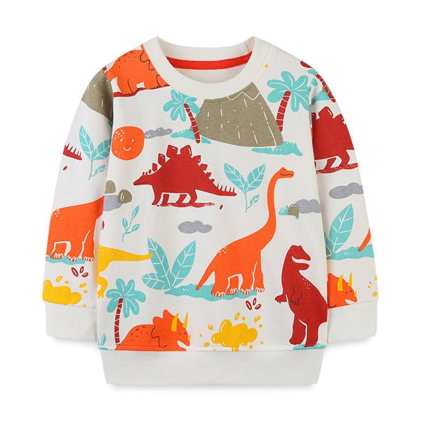 Toddler/Kid's Cartoon Dinosaur Design Print Sweatshirt