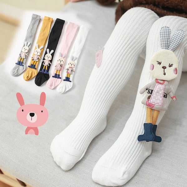 Baby/Toddler Girl 3D Bunny Design Warm Leggings